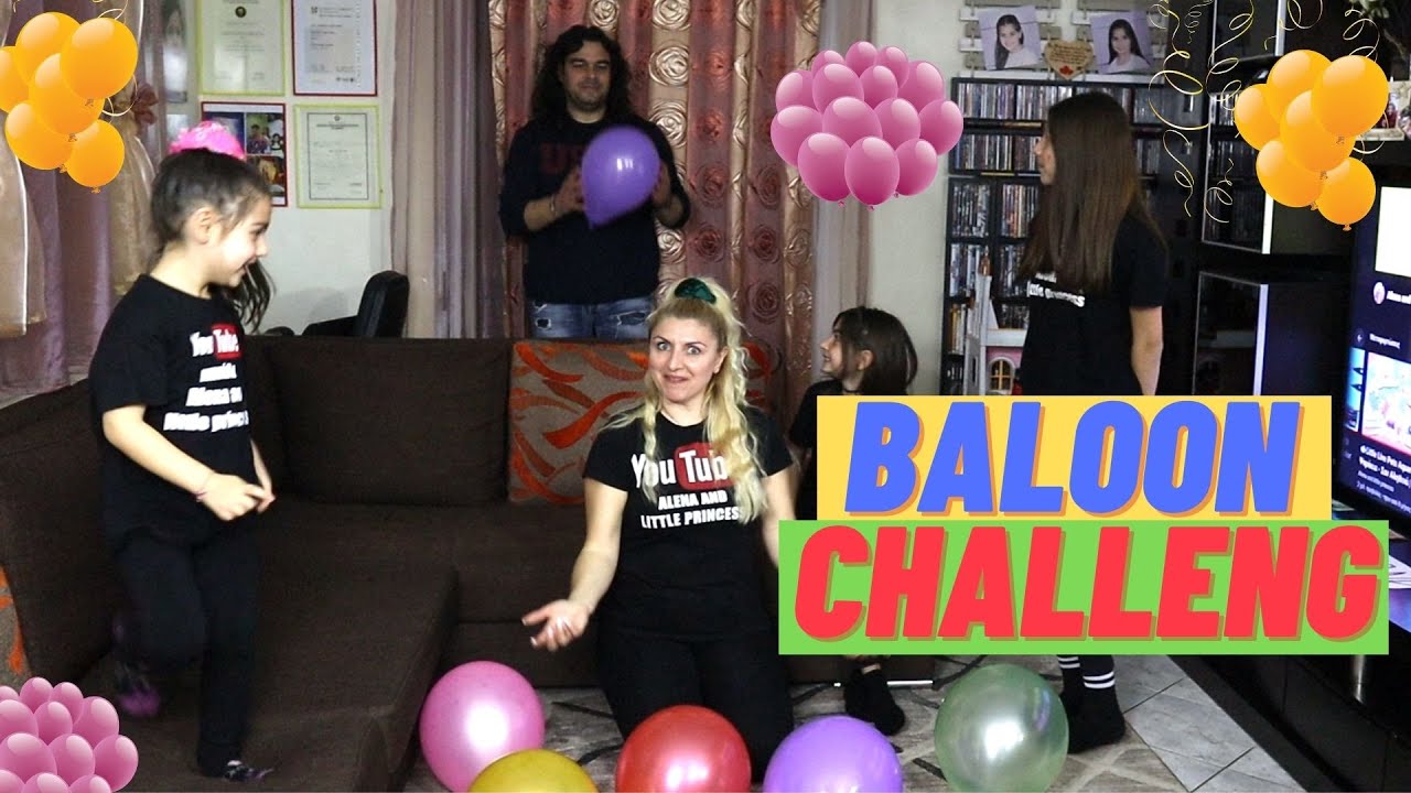 🎈CHALLENG ΜΕ ΜΠΑΛΟΝΙΑ - Ο ΝΙΚΗΤΗΣ ΘΑ ΠΑΡΕΙ 100 ΕΥΡΩ | BALOON CHALLENGE | Alena and little princess