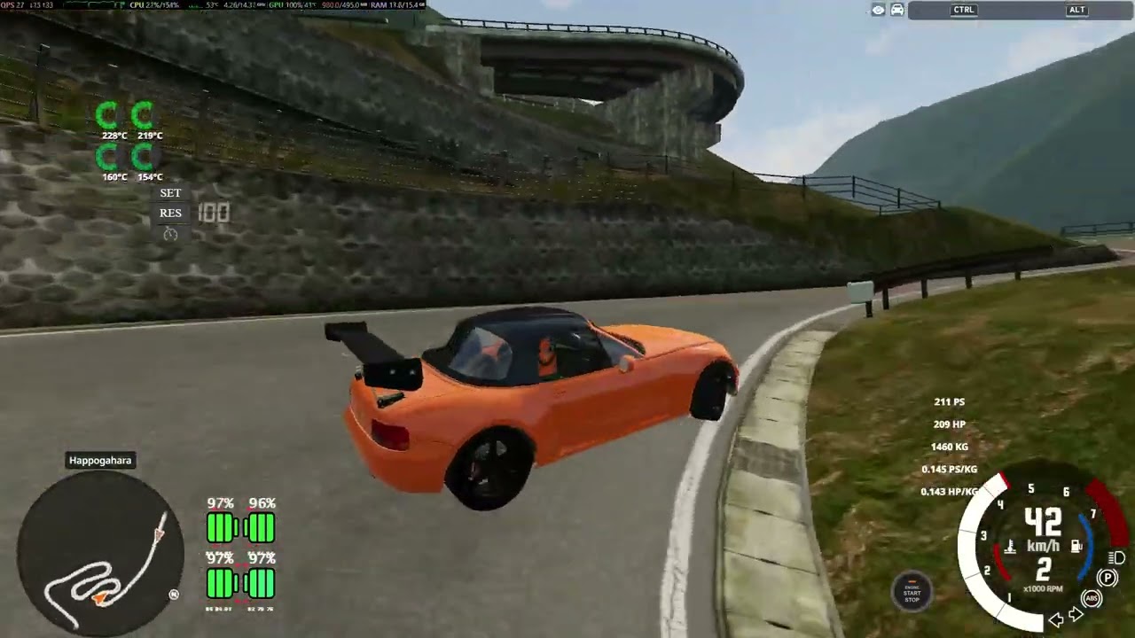 BeamNG drive   etk k-series vs ibishu GTz-r Turbo (mx5 nb vs r32) happogahara touge