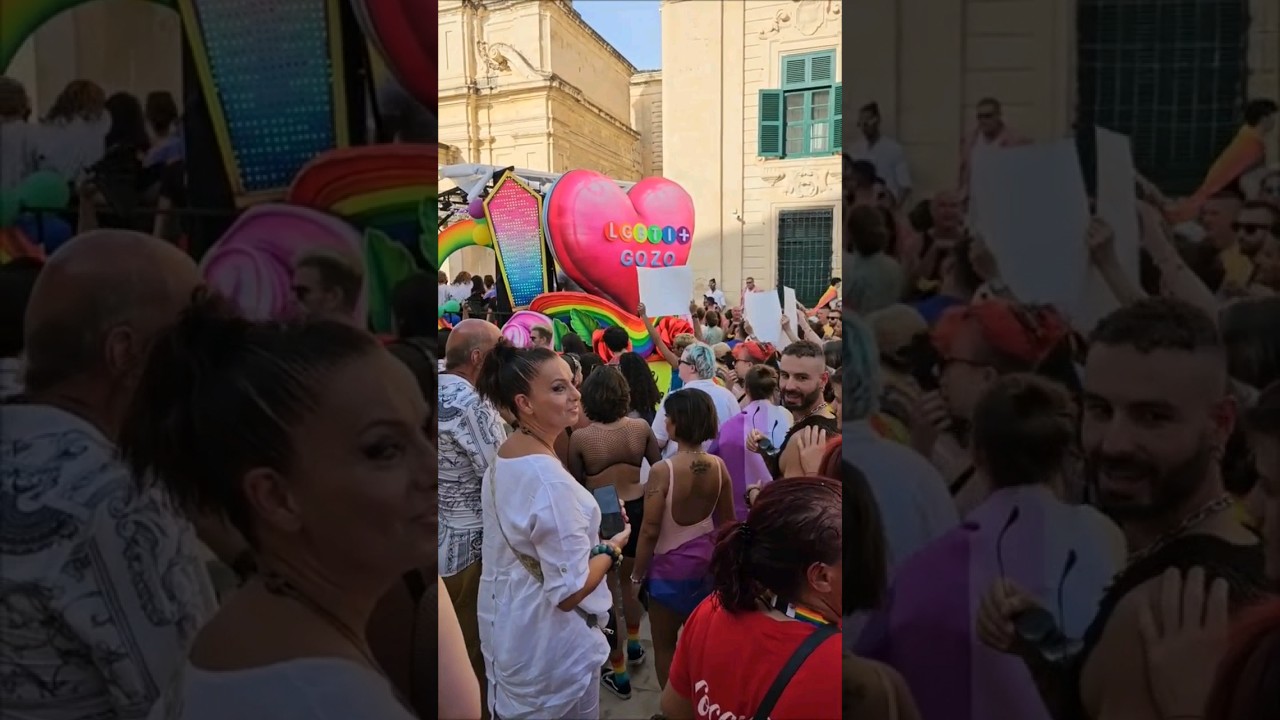 Europride March 2023 in Valletta Malta #pride #pridemonth #malta