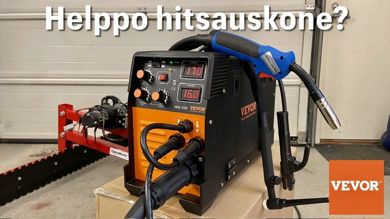 Helppokäyttöinen hitsauskone?  +Takalana asiaa | MIG, TIG, ja puikko | Vevor MIG-250