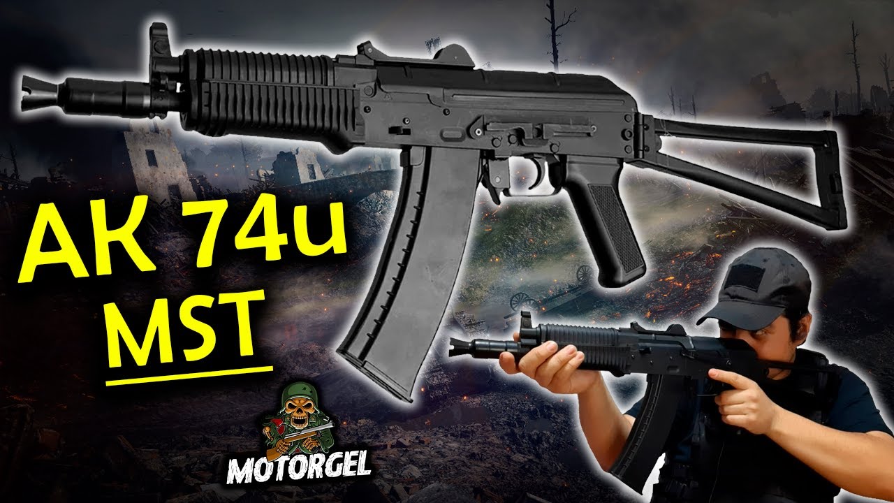 AK74u MST de Hidrogel Escala 1:1 - (Review, unboxing prueba Gel blasters)