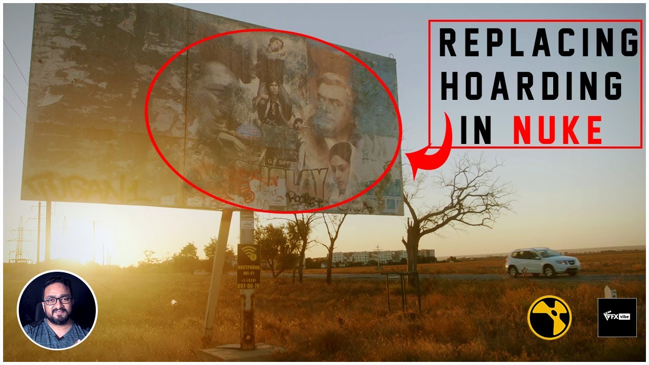REPLACING HOARDING IN NUKE | NUKE TRACKING TUTORIAL | VFX VIBE