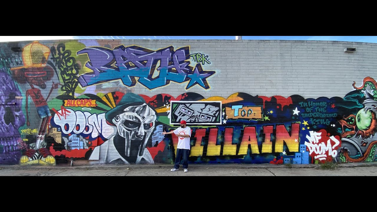 MF DOOM TRIBUTE MURAL - SAN DIEGO CA - JANUARY 2021 (RIP VILLAIN)