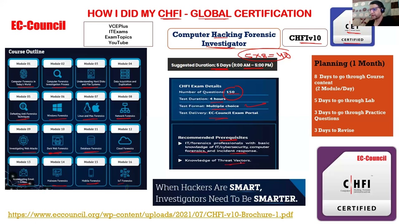 How I did my CHFI Computer Hacking Forensic Investigator Global Certification