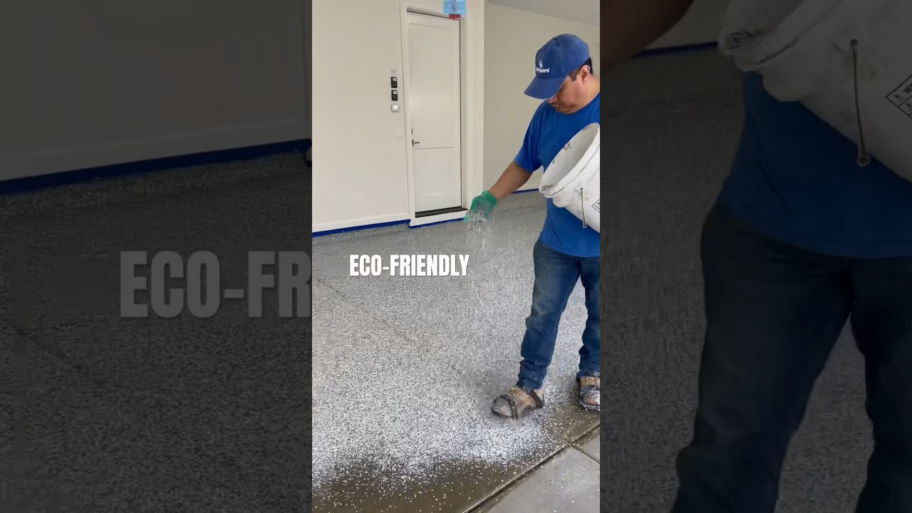 POLYUREA FAST-CURE BASE COAT🔥🙌 #epoxy #construction #transformation #contractor #floor #painting