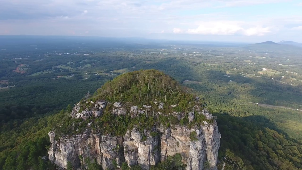 Aerial View of Pilot Mountain NC