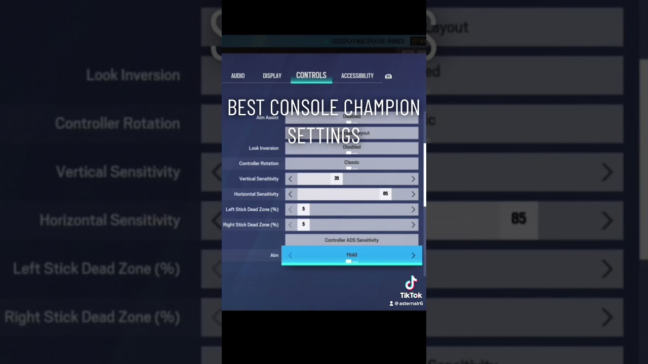 Best Console Champion Settings + No Recoil Sensitivity #r6 #r6champion #rainbowsixsiege #rainbow6