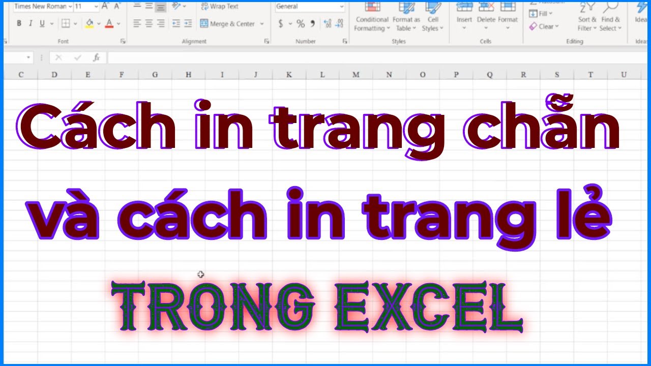 Hướng dẫn c&aacute;ch in trang chẵn v&agrave; trang lẻ trong Excel một c&aacute;ch nhanh nhất