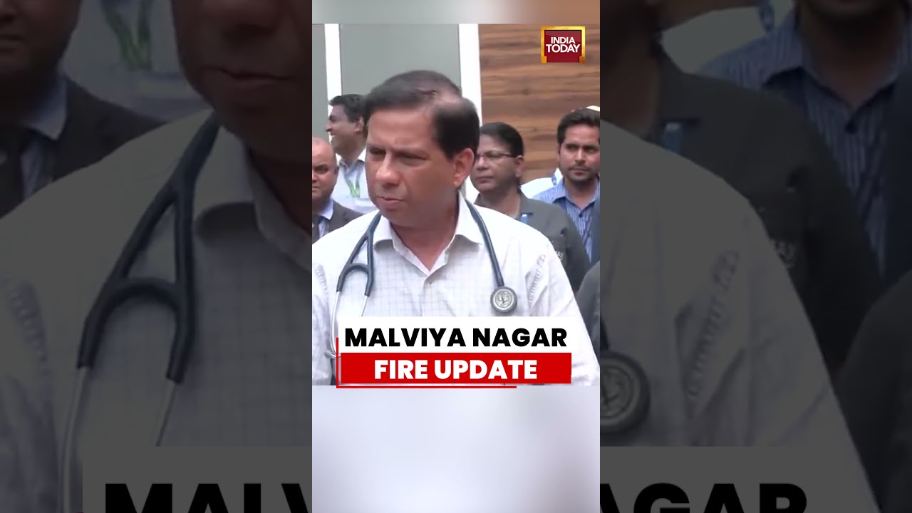 Delhi Fire News: Malviya Nagar Fire Update | First 40 Seconds Visuals From Delhi Incident