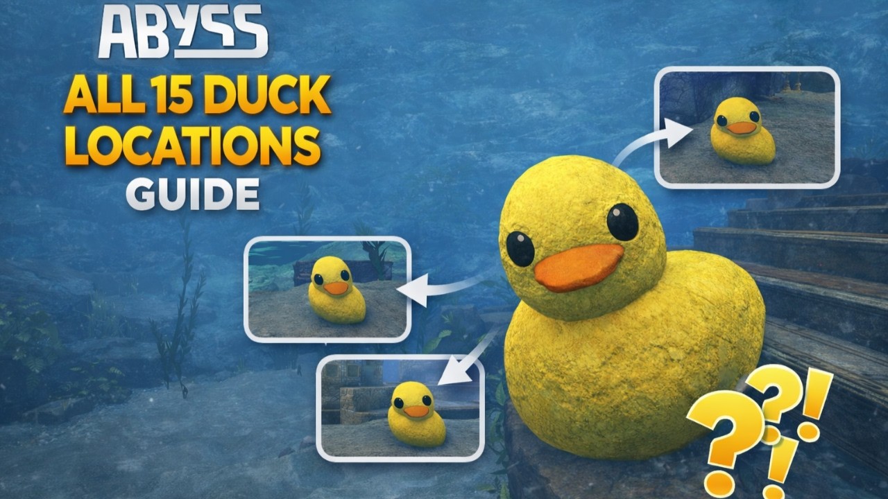 ALL 15 DUCK LOCATIONS IN ROBLOX ABYSS