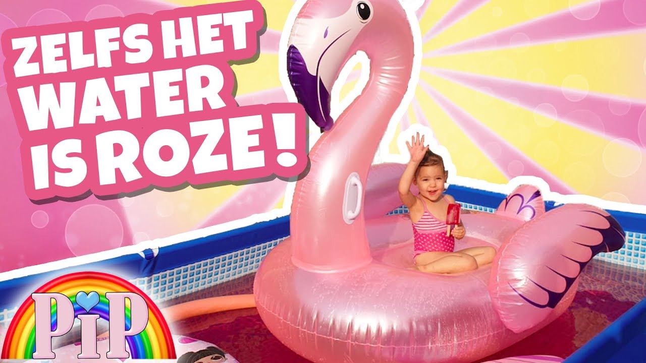 ALLES ROZE IN HET ZWEMBAD !! 💕🎀🌸  - PIP #30