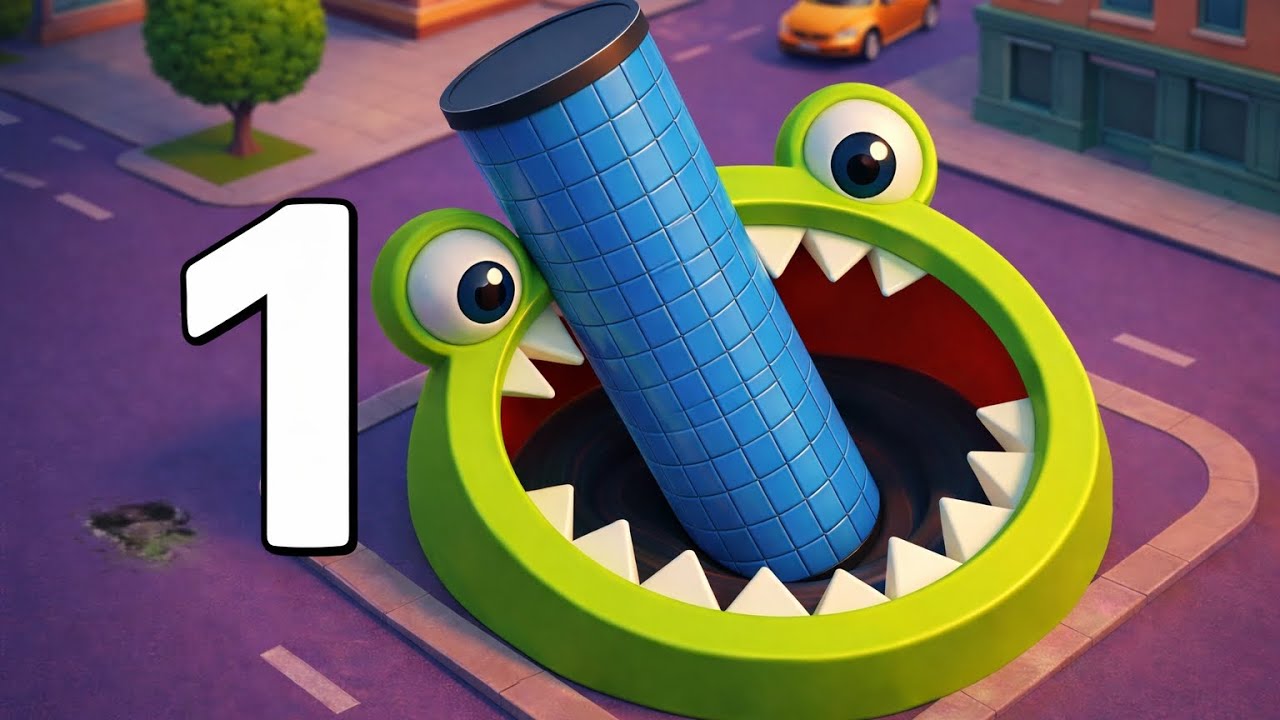 Hole.io - Gameplay Walkthrough Part 1 (Android, iOS)