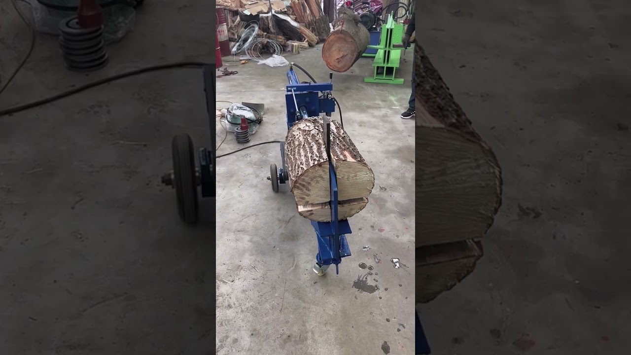 Household Electric 15 Ton Pressure Hydraulic Wood Splitter #Small Hydraulic Wood Splitter
