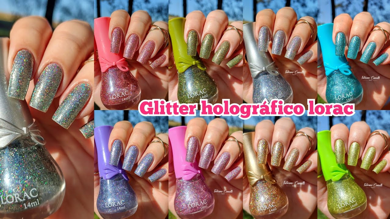 ESMALTE LORAC COLEÇÃO GLITTER HOLOGRÁFICO