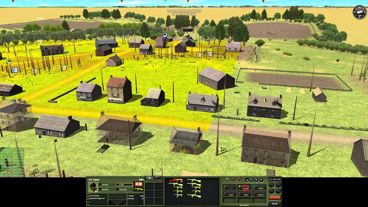 Combat Mission Red Thunder - Villlage Attack Quick Battle [2/4]- Gameplay DAR