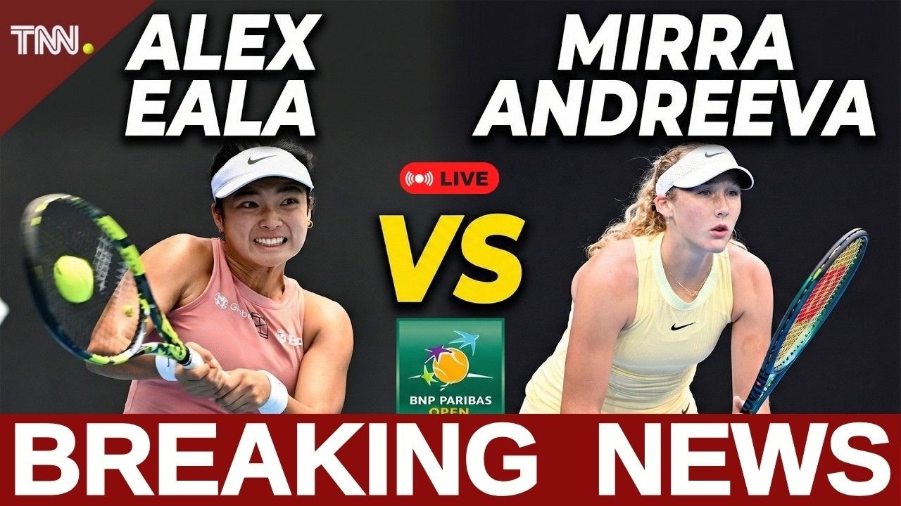 Shocking Showdown: Alexandra Eala COLLIDES with World #5 Mirra Andreeva at the BNP Paribas Open!
