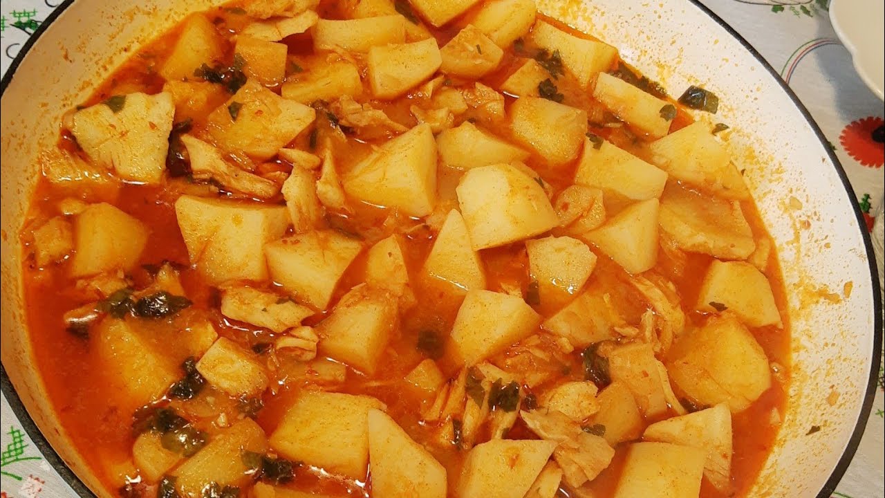Bacalhau Guisado com batatas