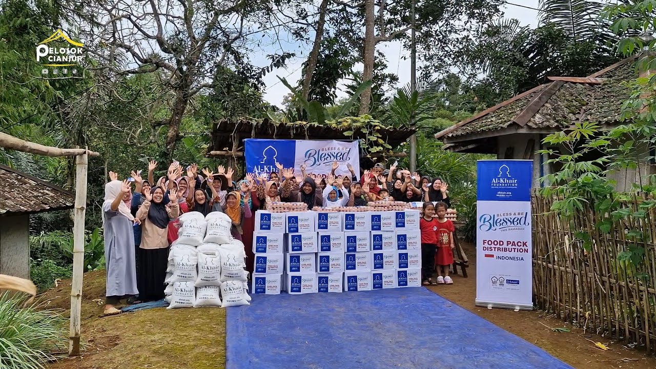 Berbagi sembako menjelang bulan ramadhan bersama yayasan Al-khair 