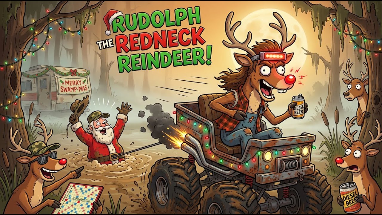 Rudolph the Redneck Reindeer - Funny Country Christmas Song 🦌