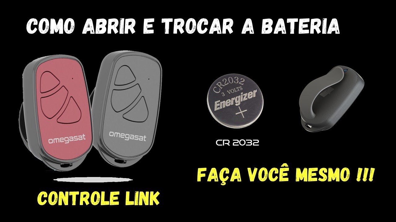 COMO ABRIR e TROCAR a BATERIA DO CONTROLE REMOTO LINK da OMEGASAT