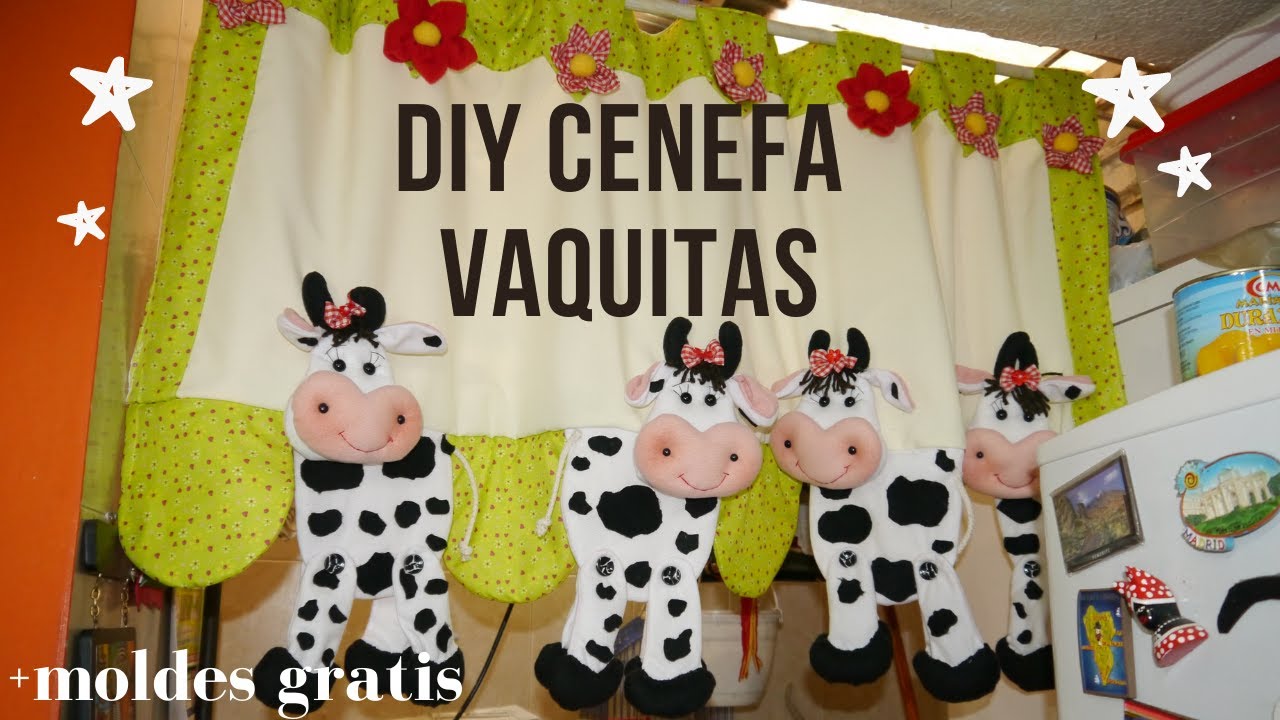 DIY  CENEFA DE VAQUITAS PARA LA COCINA