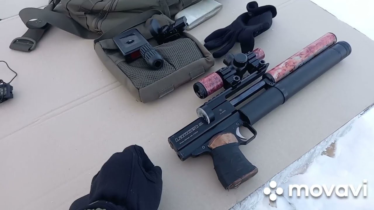 PCP в -10 прицел миник на 5.0 .  калиматор на 10.0м в баллон . Lancet 3