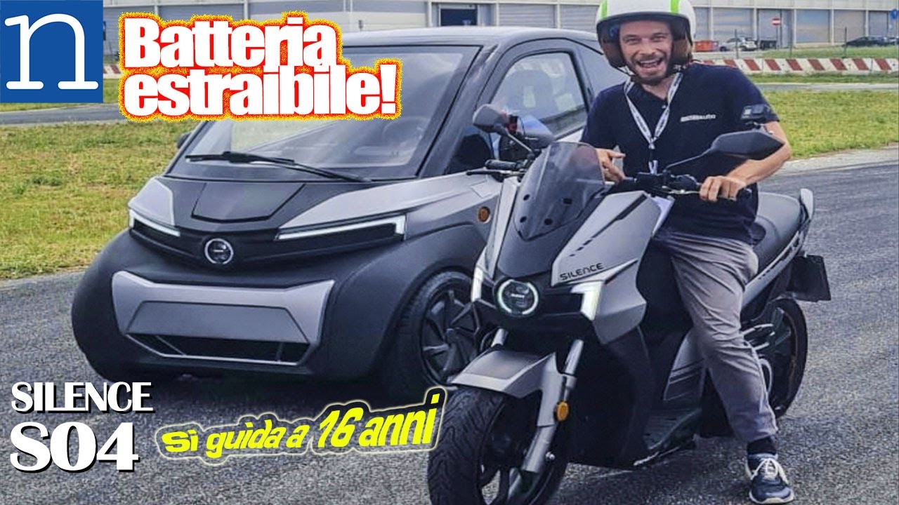 SILENCE S04 - NISSAN -  Microcar elettrica con batteria ESTRAIBILE, si guida a 16 anni