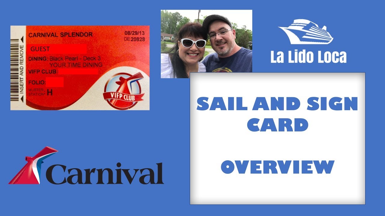 Carnival Cruise Sail and Sign Card - Overview