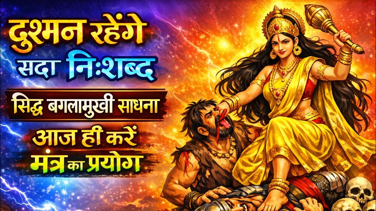 दुष्ट शत्रुओं की जुबान हमेशा के लिए बंद होगी सिद्ध बगलामुखी मंत्र सुन लेना | #baglamukhimantra