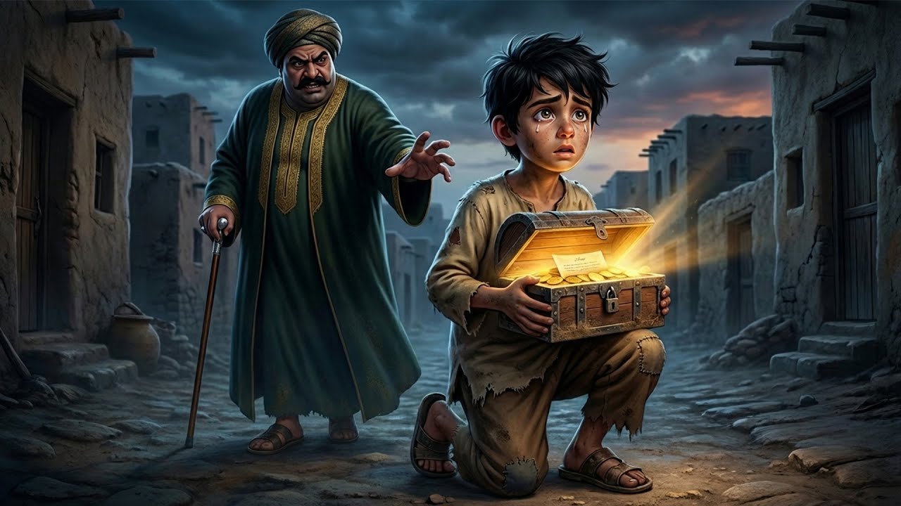 #قصة الفتى اليتيم الذى وجد كنزا والتاجر الجشع