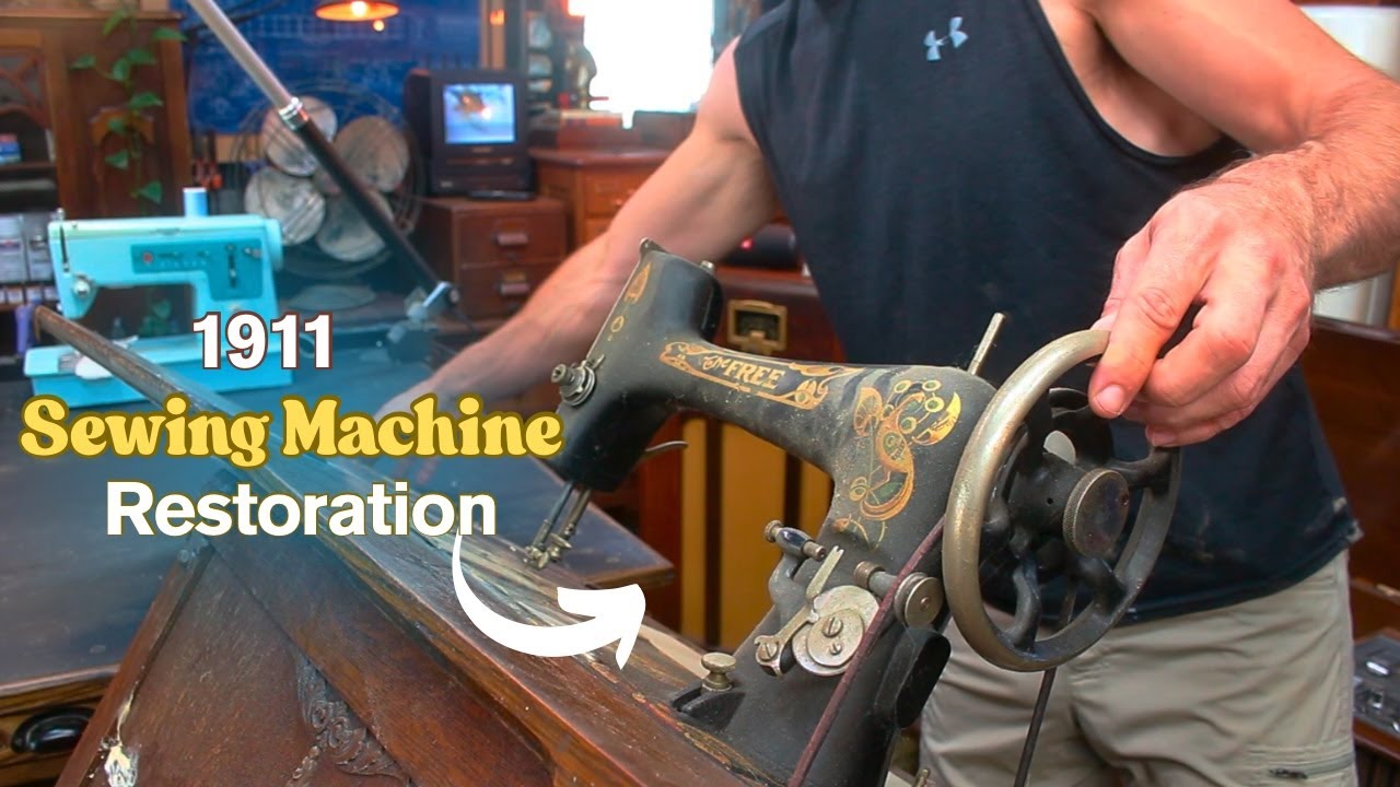 Ep. 141 Antique SEWING Machine RESTORATION 