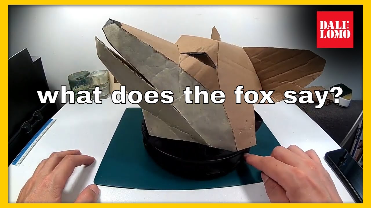 Red Fox Cardboard Mask - DIY Animal Costume 