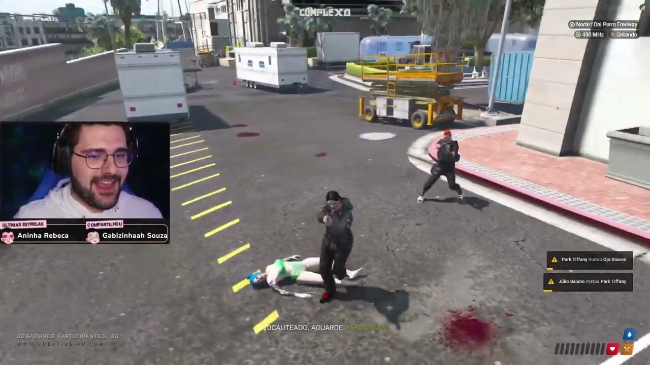 Batata enlouqueceu fazendo pvp na arena do Complexo 😂 Park Tiffany GTA RP