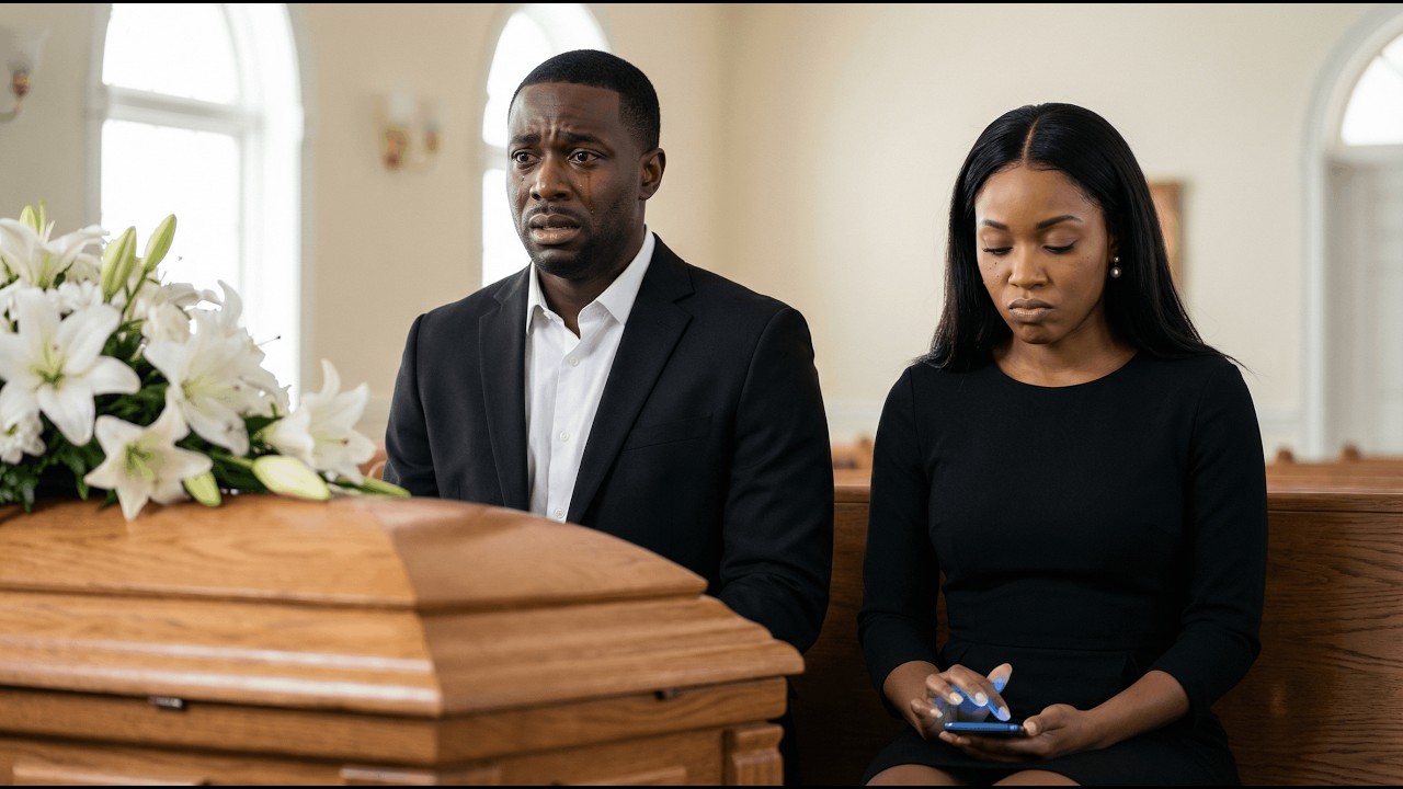 At My Father's Funeral, My Wife Texted Her Lover. The Lawyer Read His Name in the Will…