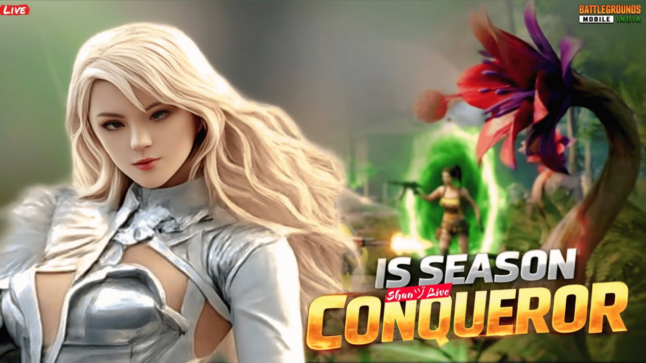 is season conqueror - my stream🔴ShanヅLive #pubgmobile #bgmi #gaming #shanlive