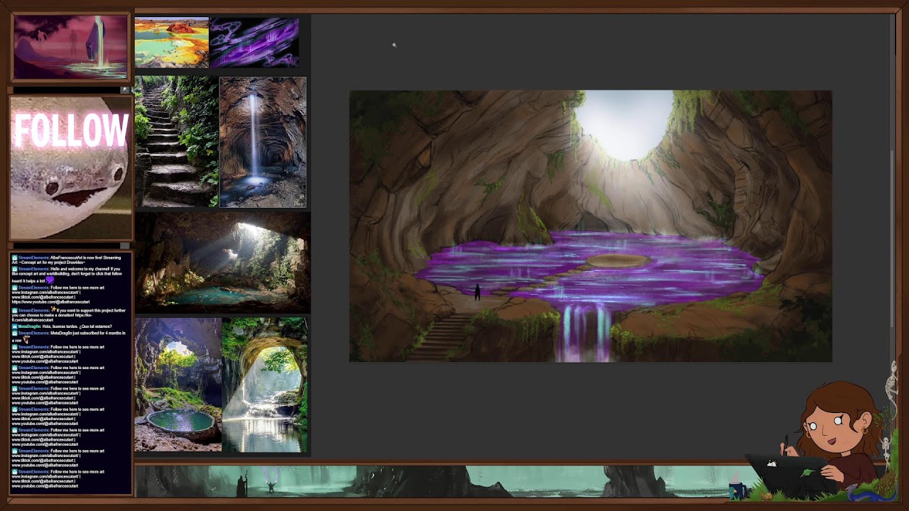 Sacred Magical Pond - Concept art for Druwides