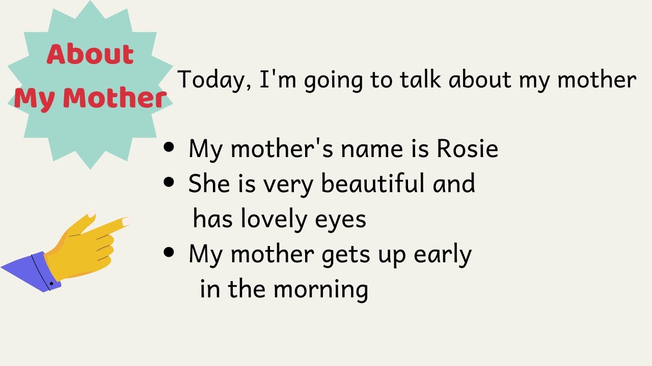 My mother | Introduce My Mother in English | Let's write an essay on your Mother #mother #essay