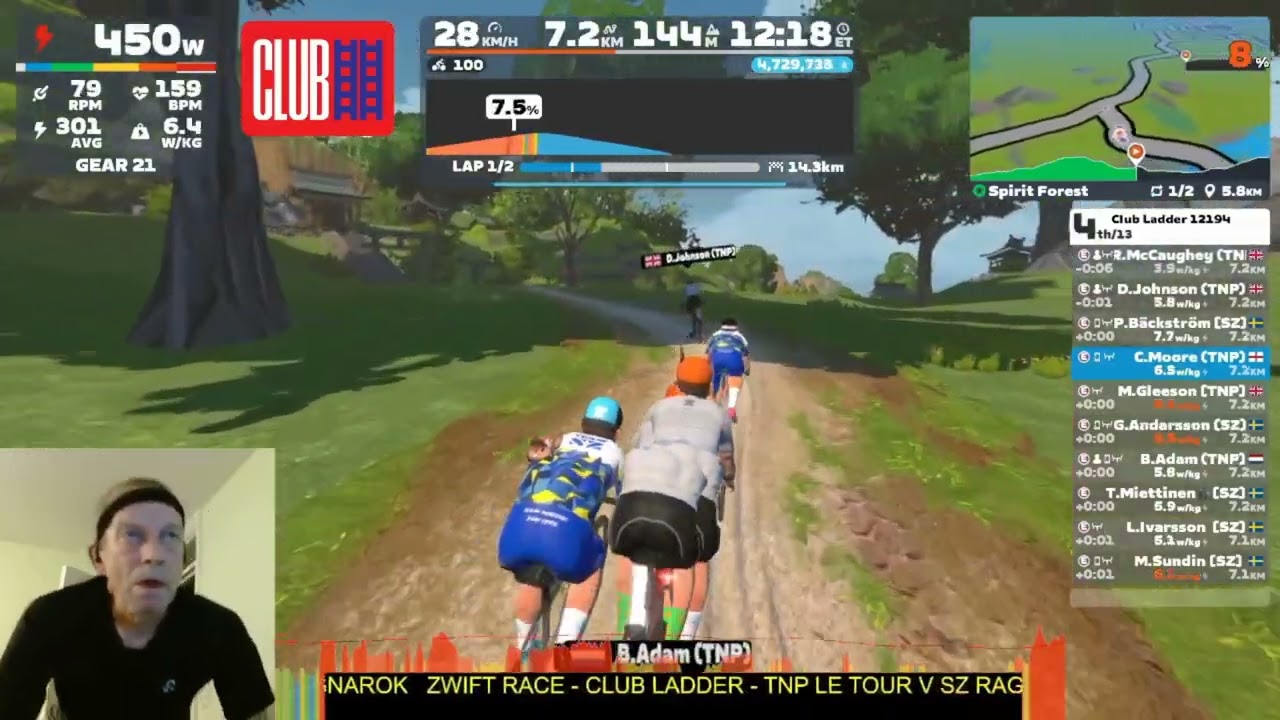 Zwift Club Ladder Race   Team Not Pogi Le Tour v SZ Ragnarok 22 12 25