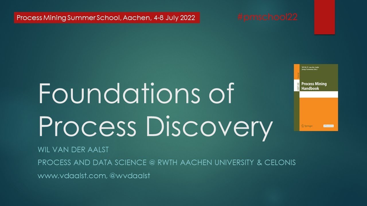 Foundations of Process Discovery [Chapter 2 of the Process Mining Handbook]
