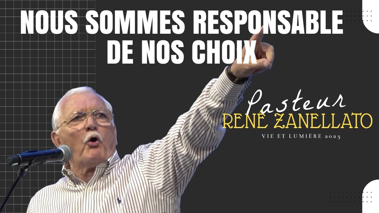 Prédication du Pasteur René Zanellato : 