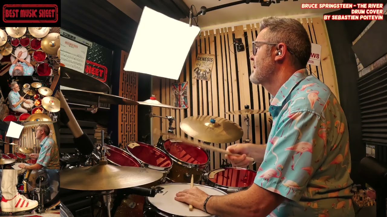 🥁 Bruce Springsteen The River DRUM COVER | Drum Sheet Music Bruce Springsteen The River