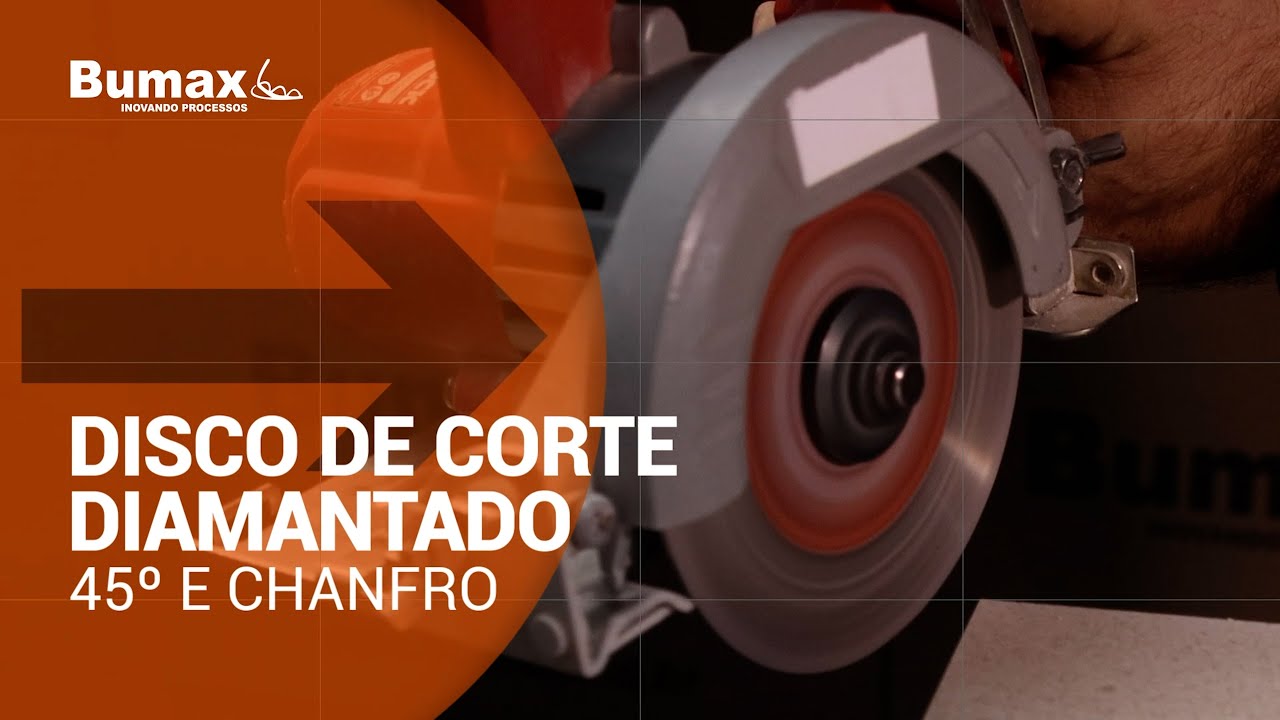 Disco de Corte Diamantado para 45&ordm; e Chanfro - Bumax
