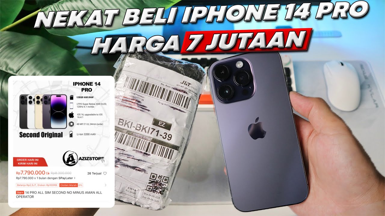 NEKAT BELI IPHONE 14 PRO MURAH DARI SHOPEE‼️CUMA 7 JUTAAN TERNYATA😱😭