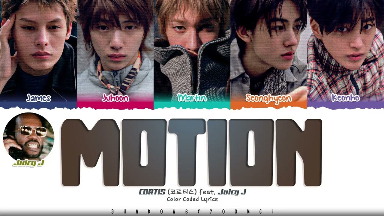 CORTIS 'MOTION' (feat.Juicy J) Lyrics (colour coded lyrics) #cortis #motioncortisfeatjuicy j lyric