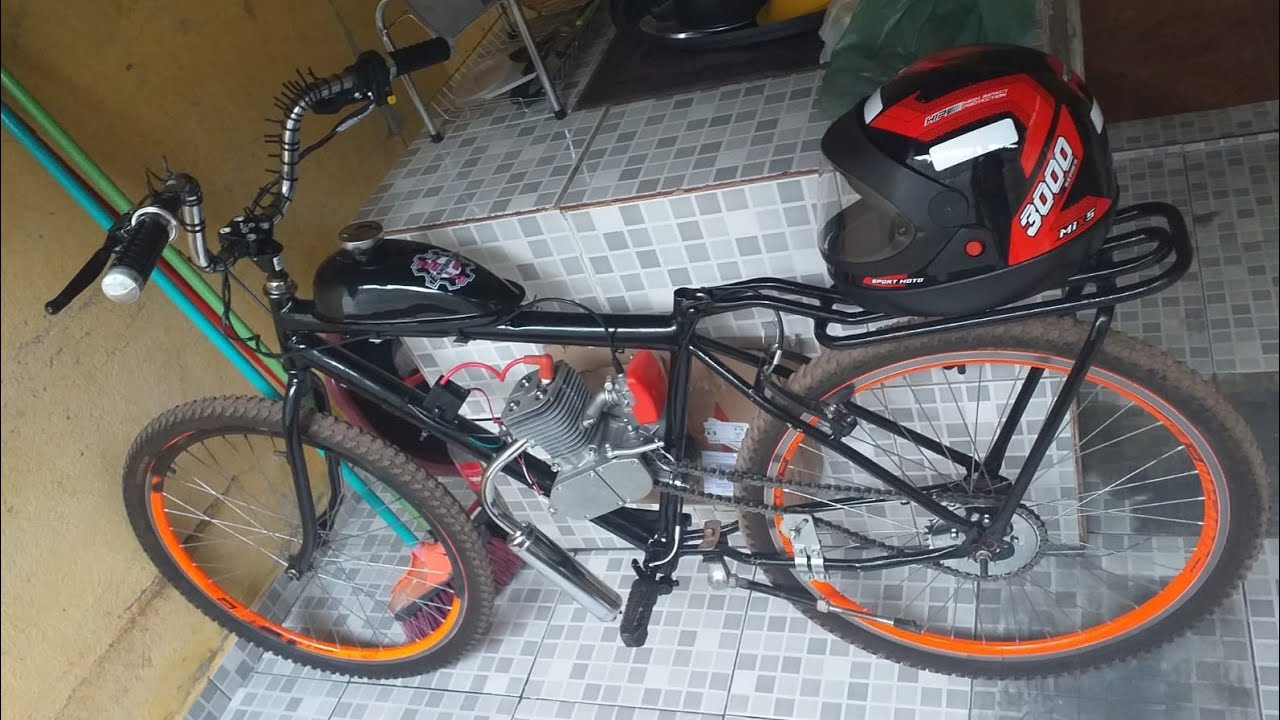 Chegou o estribo freio no pé da minha motorizada!!🙏🏽🙌🏽