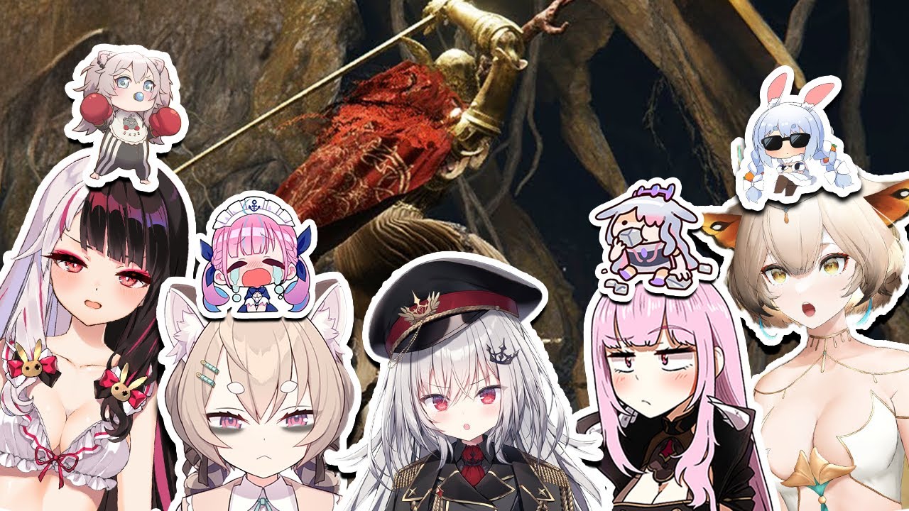 Vtubers Reaction To Malenia Using Waterfowl For The First TIme [ Elden Ring Clips ]