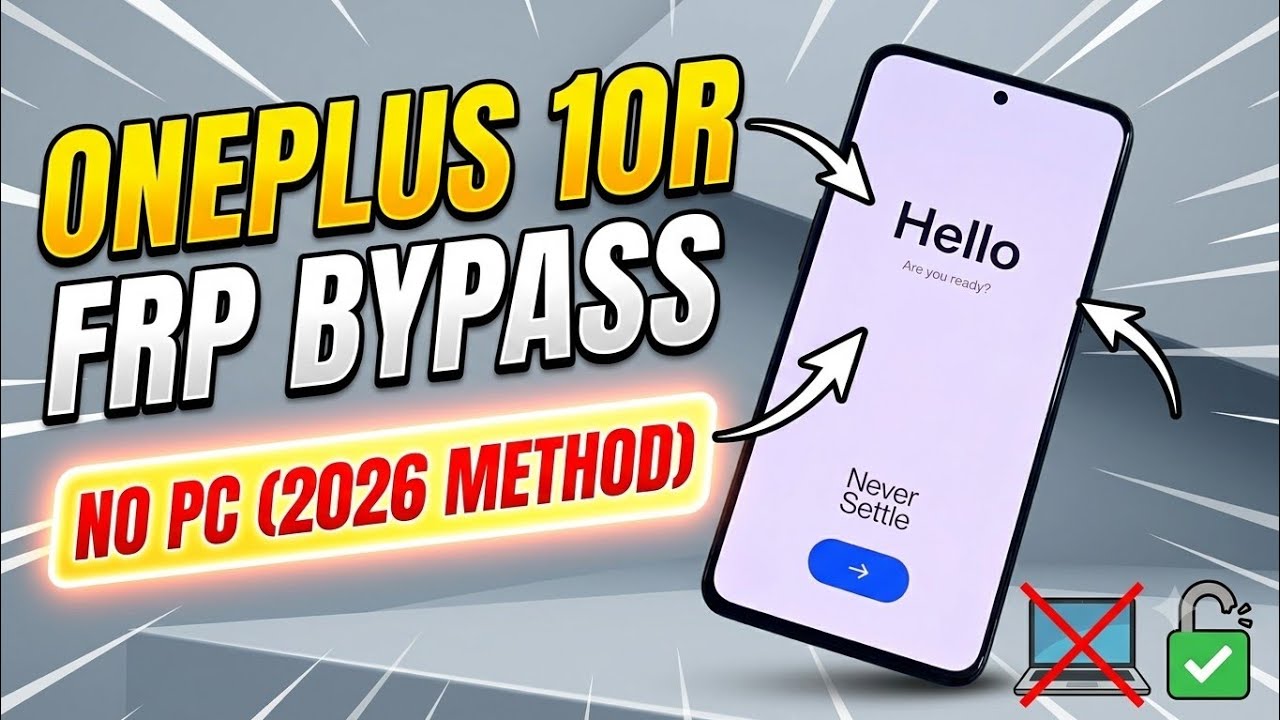 OnePlus 10R FRP Bypass Android 15 Without PC 2026 | New Method Fix Settings Not Working