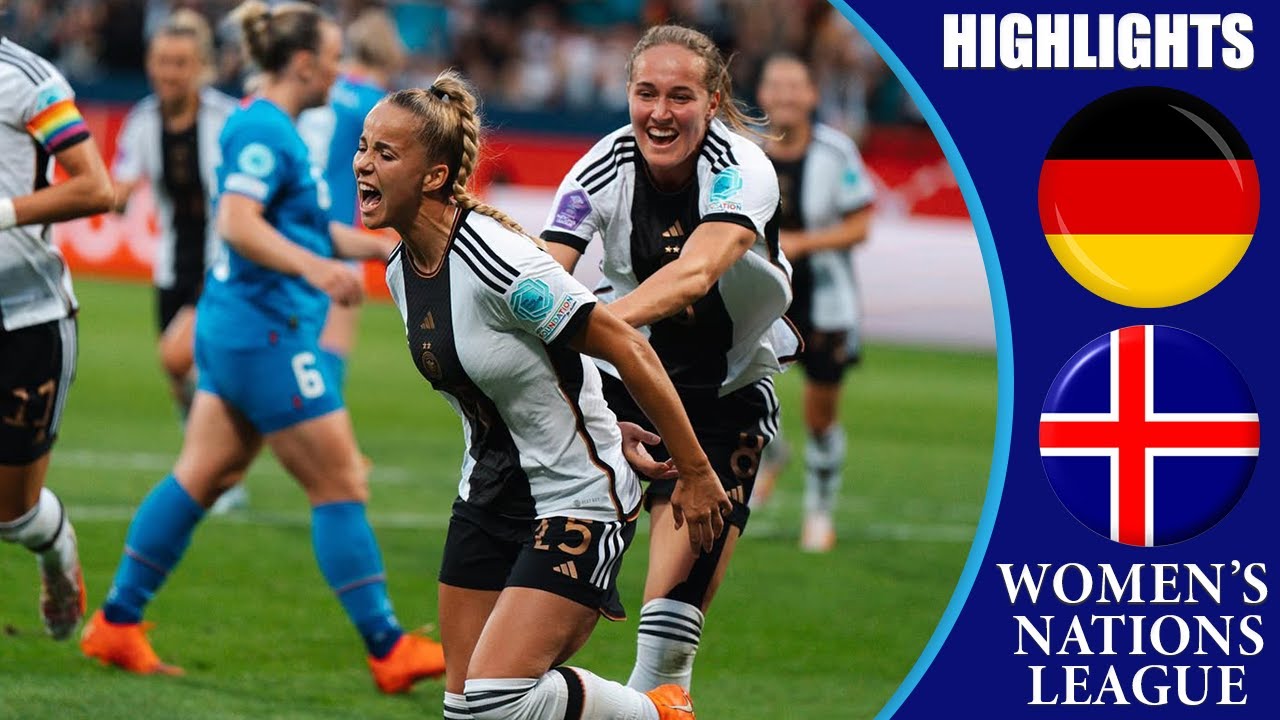 Germany vs Iceland  || HIGHLIGHTS || UEFA Women's Nations League 2023