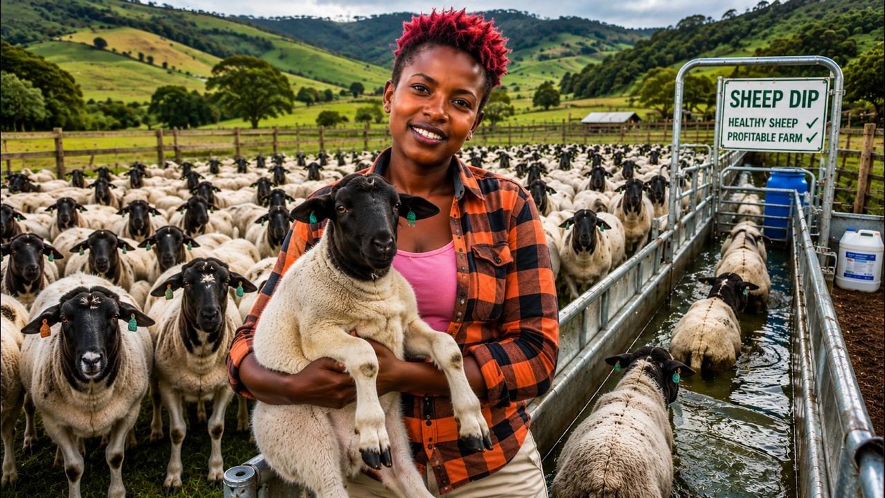 Young Girl's SECRET to Making MILLIONS with Sheep Farming | Genius Dipping Method REVEALED!