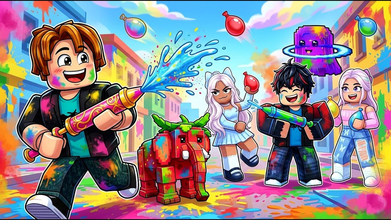 I gave DIVINE BRAINROTS to my SUBSCRIBERS in Escape Tsunami for Brainrots Roblox! ( HOLI SPECIAL )